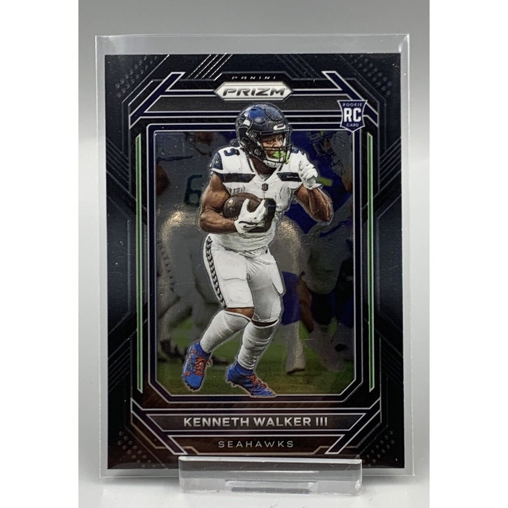 2022 Panini Chronicles Prizm Black Kenneth Walker III #PB-19 Rookie Card - Picture 3 of 3